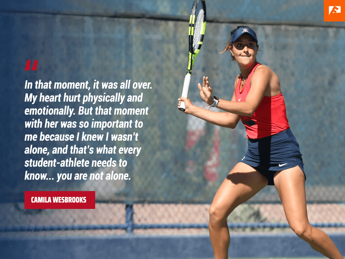 fanword camila wesbrooks tennis women arizona wildcats
