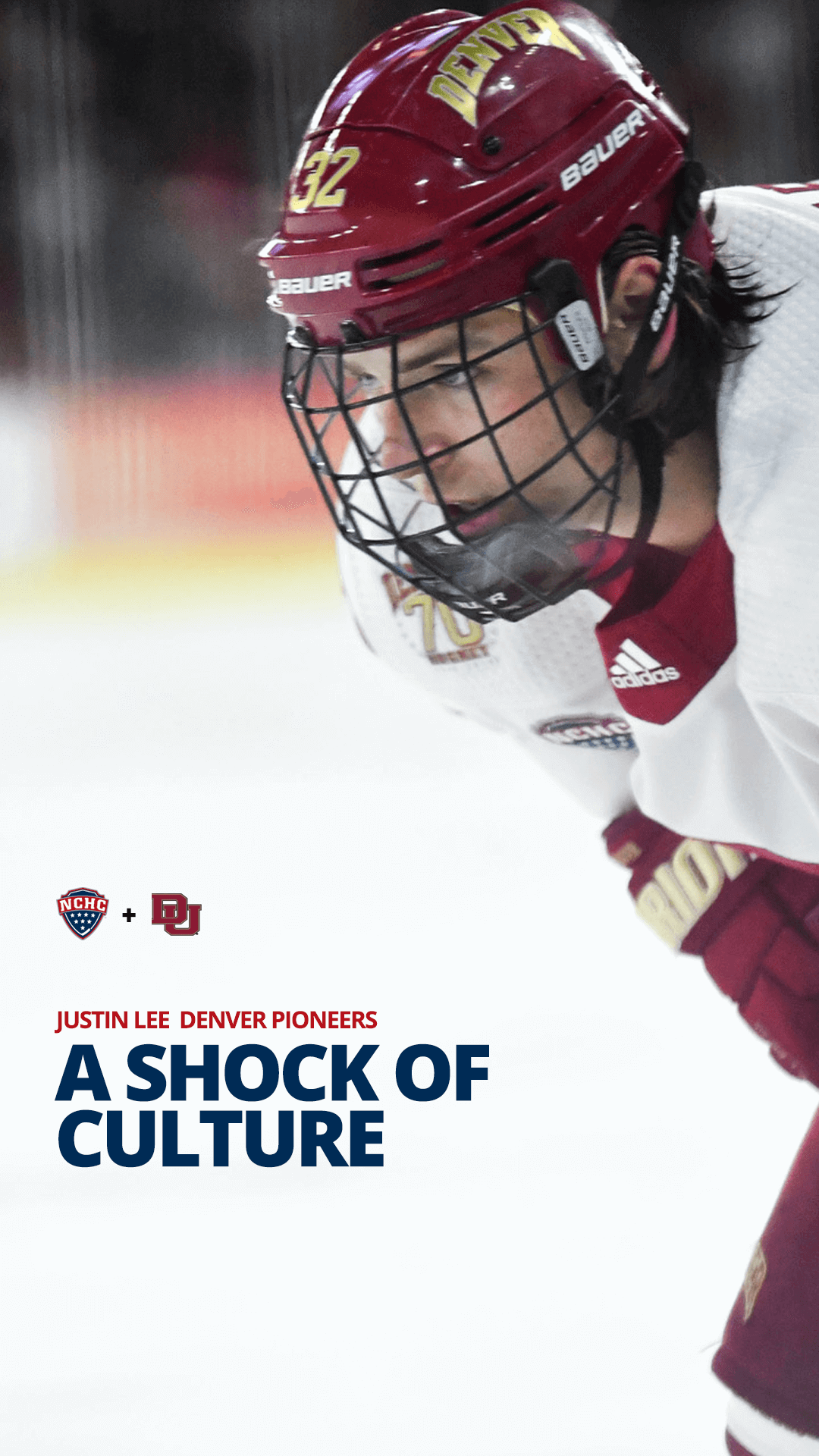 Justin Lee NCHC Denver Hockey FanWord Instagram Story Graphic